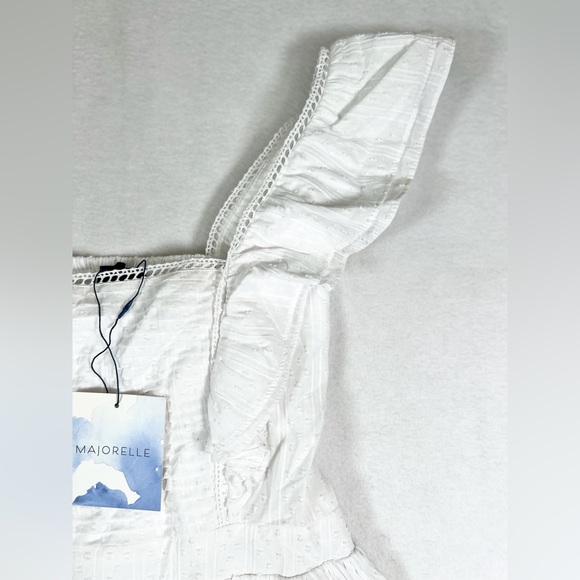 MAJORELLE White Ruffle Mini Dress - Picture 6 of 14